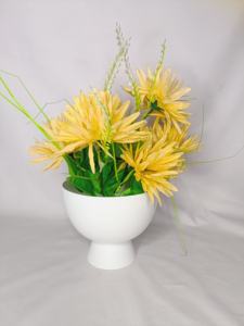 Lujoso elegante hermoso diseño costero de hierro florero redondo Base blanco recubierto de polvo Mesa hogar Hotel Decoración - Product Image 6