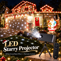 Projecteur de scène extérieur IP67, effet feuille d'érable, flocon de neige, luciole, étoile, blanc et jaune, pour la décoration de Noël, de mariage et de jardin
