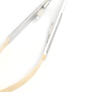 Portaagujas TC de acero inoxidable, instrumento quirúrgico | Portaagujas de carburo de tungsteno | Fórceps de costura de precisión - Product Image 3