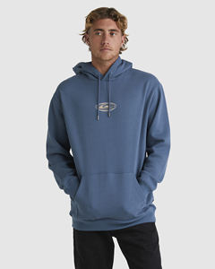 Sweat à capuche imprimé bleu pour hommes, pull en polaire, sweat décontracté en coton à manches longues, haut à capuche chaud d'hiver, streetwear, tenue de mode - Product Image 1