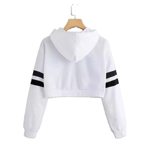 Ensemble de survêtements de fitness pour femmes en stock, haut court décontracté à manches longues et chaud, sweat à capuche et pantalon de survêtement, vêtements de sport - Product Image 4