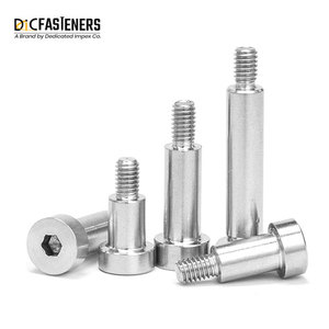 Pernos de hombro de cabeza de enchufe de acero inoxidable de precisión disponibles en tamaños M4 M8 M15 acabado liso - Product Image 2