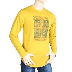 เสื้อยืดแขนยาวผู้ชาย - สีมัสตาร์ด - Product Image 1