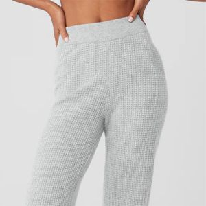 Pantalones de salón de punto de cintura alta personalizados para Mujer | Pantalones de salón elásticos cómodos y transpirables con cintura elástica - Product Image 4