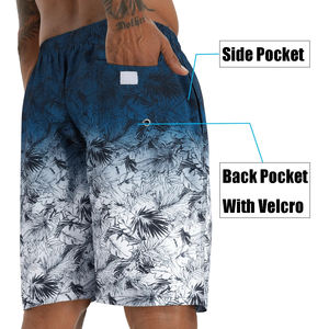 Wholesale Summer Swim <b>Trunks</b> Casual Board Shorts With Compression Lining Breathable Custom Printed Beach <b>Men</b> Shorts - Product Image 4