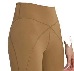 Collants de yoga et de sport à taille haute, doux comme du beurre, longueur totale, en spandex/nylon, extensible dans les 4 sens - Product Image 2