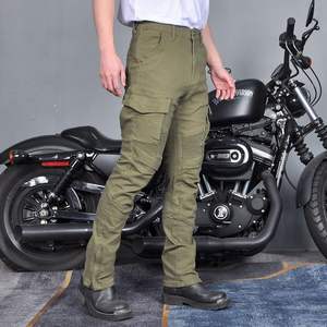 Men's Breathable Motorcycle Riding Denim Jeans Pants with Detachable CE Armor <b>Pads</b> Knee and <b>Hip</b> Protection Equipment - Product Image 3