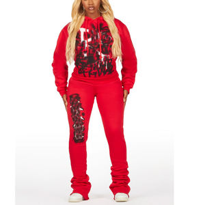 Conjunto Deportivo para Mujer, Chándal con Piernas Acampanadas, Cómodo y Transpirable, Ropa de Gimnasio para Entrenamiento Físico - Product Image 2