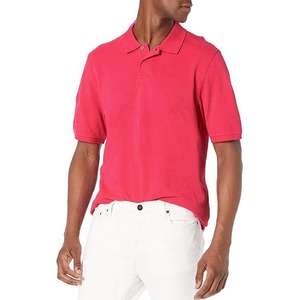 Camiseta Polo de Manga Corta para Hombre, Color Rosa, de Alta Calidad, Estilo Urbano, Algodón Transpirable, Informal - Product Image 1