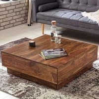 Table basse carrée en bois couleur noyer exclusive disponible dans le meilleur matériau en bois pour salle à manger et chambre à coucher à vendre