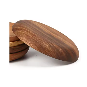 Juego de platos y cenas de madera Diseño redondo para el hogar y las fiestas de tradebit - Product Image 4