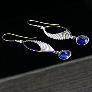 Party Wear Pendiente de tanzanita de plata esterlina 925 - Product Image 2