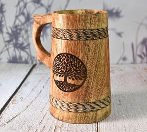 Beer <b>Mug</b> Large <b>Handmade</b> in India Euro Currency logo Office Table Decor Drink-ware <b>Mugs</b> for Parties Toast Celebration and Serving - Product Image 2