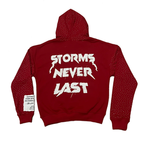 Sudadera Unisex de Felpa Francesa Desgastada para Invierno, 100% Algodón, Sudadera Holgada con Capucha, Bordada, Estilo Urbano, Larga - Product Image 2