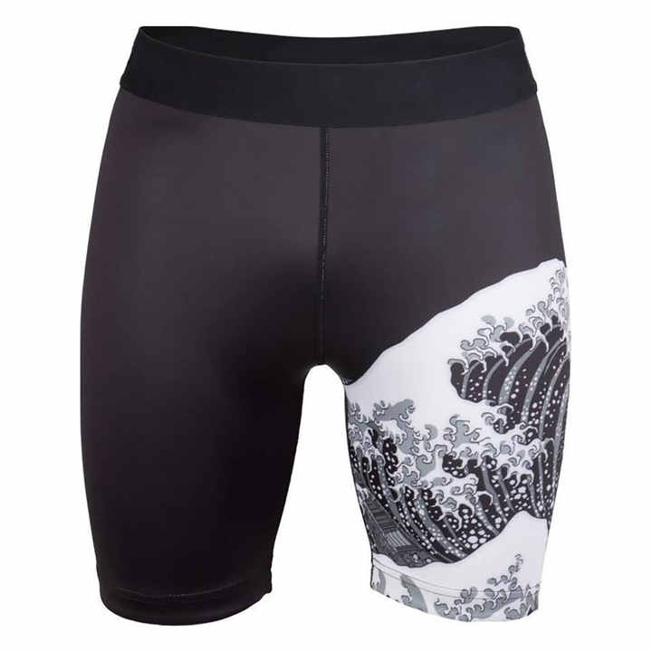 Kanagawa Vale Tudo Shorts Negro Material de alta calidad Buen rendimiento Proporciona una gran comodidad y durabilidad Vale Tudo Shorts
