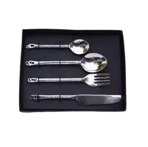 Nouvel ensemble de couverts jetables de qualité 304 vaisselle en acier miroir pour hôtels mariages ustensiles de service alimentaire - Product Image 6