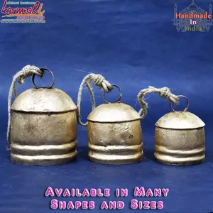 Latest Design Rustic Indian Tumbler Swiss Wholesale Cow Bells for Decoration Metal <b>Craft</b> for Export Cow Bell - Product Image 2