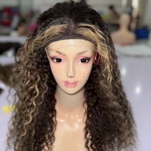 Perruques de couleur de surbrillance bouclée de haute qualité de vrais cheveux humains vietnamiens 2025 - Product Image 5