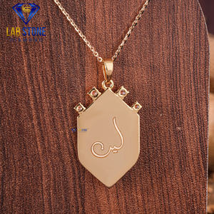 Colgante de oro amarillo con diamantes de corte redondo TDW 1.016 de Labstone / Discover Brilliance/Color DE LA EF-VS - Product Image 3