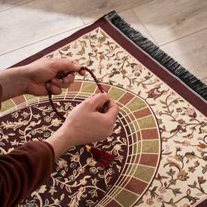 Tapis de prière de voyage compact pliable et léger pour une utilisation facile en déplacement ou dans n'importe quel espace de prière tapis de culte musulman - Product Image 2