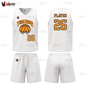 Maillot de basket-ball réversible 100% polyester imprimé personnalisable personnalisé respirant antibactérien entraînement à séchage rapide - Product Image 2