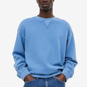 OEM/ODM algodón en blanco cuello redondo liso sudaderas logotipo personalizado diseño ropa de invierno transpirable básico sudaderas de manga larga - Product Image 1