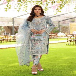 Trajes indios bordados de lujo con descuento Vestidos de novia de Dr. Haris Venta al por mayor Vestidos indios para mujeres Trajes Anarkali - Product Image 2