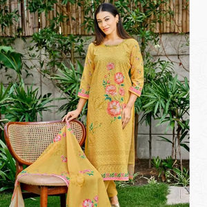 ฝ้าย Schiffi ดิจิตอล salwar kameez คอลเลกชันแคตตาล็อกเต็มรูปแบบที่มีอยู่ในอัตราขายส่งคอลเลกชันพรีเมี่ยม - Product Image 1