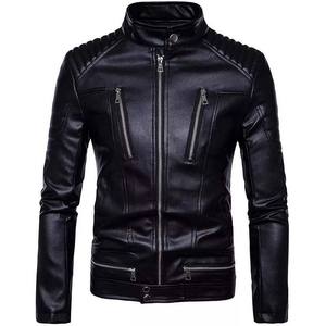 Veste en cuir personnalisée haut de gamme pour homme, best-seller, de haute qualité, durable, légère, confortable, unie et teinte. - Product Image 2