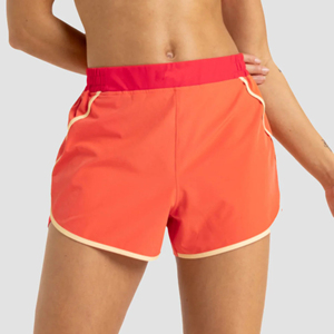 Compre los nuevos shorts más vendidos para mujer, shorts de verano con logo personalizado, shorts deportivos tipo booty para gimnasio, yoga, shorts de nailon para mujer - Product Image 5