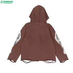 Custom Logo Cropped Hoodie with Drop Shoulder <b>Black</b> French Terry <b>Fleece</b> 100% Cotton Eco-Friendly Unisex XS Size - Product Image 4
