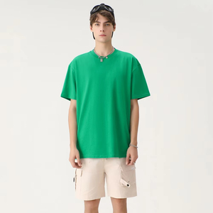 En stock Offre Spéciale 220gsm T-shirt unisexe en coton uni de haute qualité Chemises à manches courtes multicolores Impression personnalisée pour hommes - Product Image 1