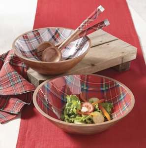 Meilleures ventes Ensemble de bols en bois décoratifs de Noël à bas prix avec impression en émail et design moderne - Product Image 6