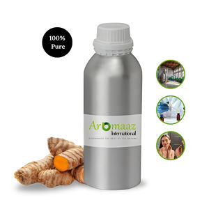 Huile essentielle de racine de curcuma 100% pure, fabricant avec étiquetage privé, prix de l'huile de racine de curcuma, Aromaaz - Product Image 1
