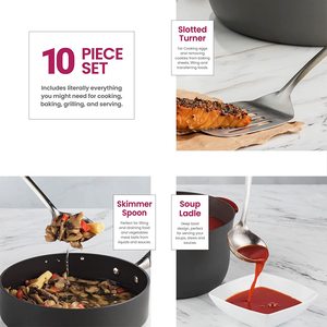 Food Serving Set in Stainless Steel with <b>Mirror</b> Finished Perfect for Elegant <b>Tabletop</b> Dining and Pasta Serving - Product Image 4