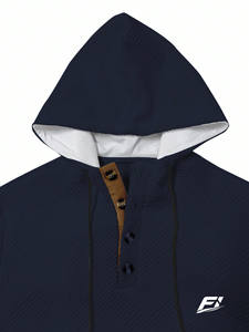 ชุดวอร์มผ้าฟลีซแบบยูนิเซ็กซ์ คอติดกระดุม พร้อมกางเกงจ็อกเกอร์ ขายส่ง รับผลิตแบบ OEM/ODM แบรนด์ส่วนตัว สำหรับธุรกิจ B2B - Product Image 3