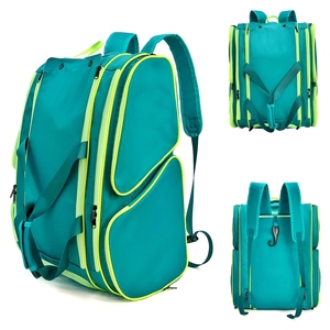 Mochila profesional para raqueta de tenis, Material de poliéster impermeable, organizador de tenis de gran capacidad, Impresión de logotipo personalizado disponible - Product Image 1