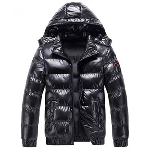 High Quality Men's Outwear <b>Hooded</b> Custom Warm Thick Outdoor Winter Coat Quilted Sublimation <b>Padded</b> Puffer <b>Jacket</b> for man - Product Image 3