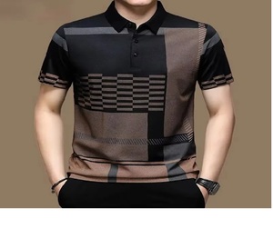 Polo d'été à manches courtes pour hommes, nouveau design, décontracté, à la mode, pour le sport, à manches courtes - Product Image 1