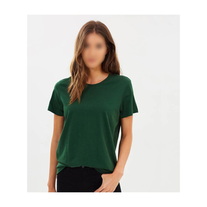 เสื้อยืดผ้าฝ้ายสำหรับผู้หญิงแขนสั้นใส่สบายทันสมัยใหม่พิมพ์ลายพิเศษเสื้อยืดส่งออกจากบังคลาเทศ - Product Image 3