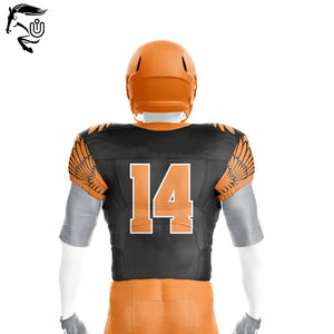 Uniforme de fútbol americano para hombre de diseño personalizado de alta calidad, último estilo, ropa de equipo Unisex, técnica deportiva con estampado corto - Product Image 6