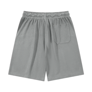 กางเกงขาสั้นผ้าฝ้ายผสมสำหรับผู้ชายกางเกงเอวกลางแบบมีเชือกผูกออกแบบให้มีรอยยับสบายสำหรับฤดูร้อนเป็นมิตรกับสิ่งแวดล้อม - Product Image 2