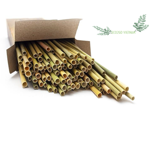 Pailles d'herbe naturelle écologiques jetables produites par Eco2go Vietnam - Product Image 2