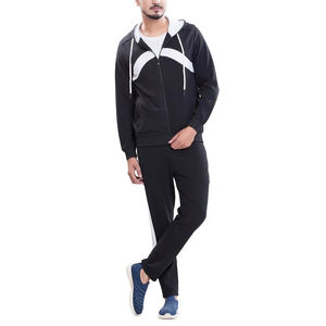 Chándal de algodón de peso pesado para hombre Colección de invierno Estilo de tendencia Diseño personalizado Servicio OEM Sólido con logotipo Conjunto bueno - Product Image 1