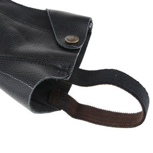 Demi-chaps en cuir faits sur commande/Demi-chaps équestres en cuir de vachette d'équitation/Demi-chaps en cuir d'équitation - Product Image 5
