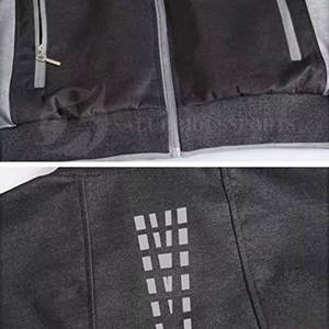 Ensemble de survêtement classique sport hiver streetwear uni respirant écologique pour jogging avec patchs personnalisés coupe classique homme - Product Image 6