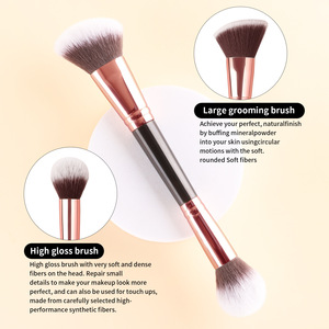 Brochas de Maquillaje de Fibras de Lujo con Logotipo Personalizado para Maquillaje Facial, Brocha para Base Líquida - Product Image 3