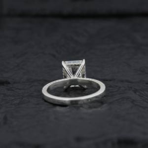 Bague de fiançailles en argent sterling 925, or massif 10K, 14K, 18K avec diamants VVS1 3tcw certifiés IGI, cultivés en laboratoire, pour mariage et fête - Product Image 6