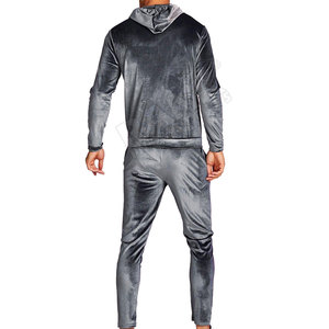 Conjunto Deportivo de Terciopelo para Hombre, Estilo Urbano, Sudadera con Capucha Extra Grande, Pantalones Deportivos, Atuendo de Moda Urbana - Product Image 2