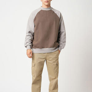 Sweat-shirt en coton 100% surdimensionné à col rond uni, poids lourd, personnalisé en gros, motif américain, design OEM, brodé - Product Image 6